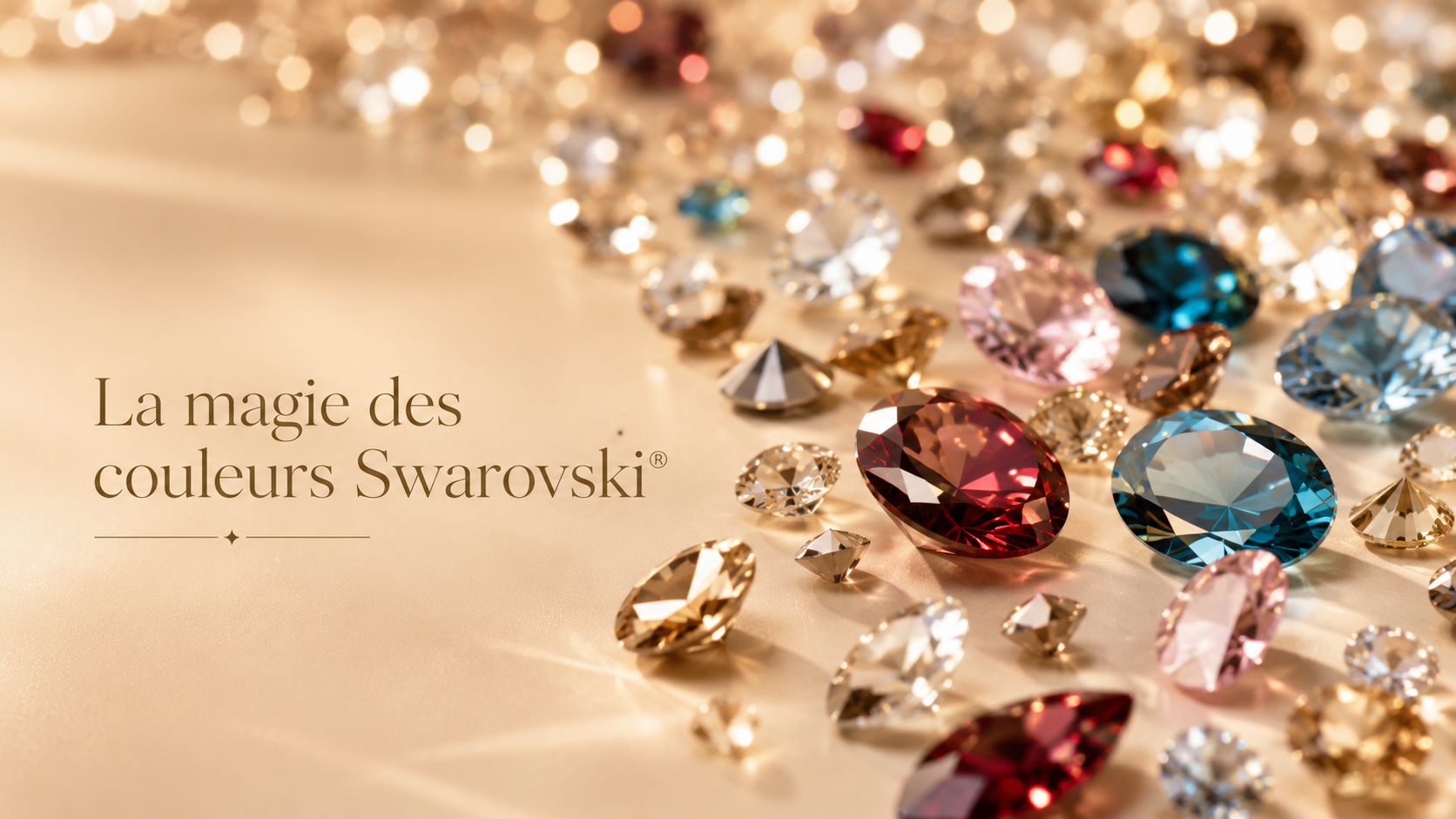I differenti colori della collezione  Swarovski danno una immensa scelta nella gamma dei gioielli 